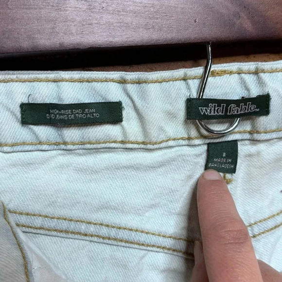 WILD Fable- High Rise Dad Jean​ light wash size 8 - Picture 8 of 11